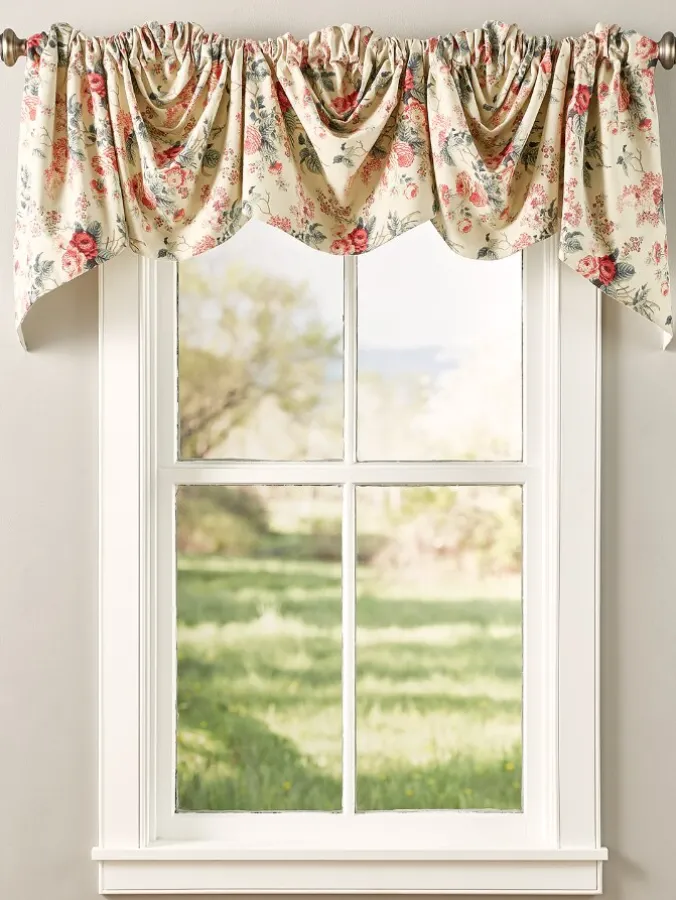 Abbey Rose Austrian Valance
