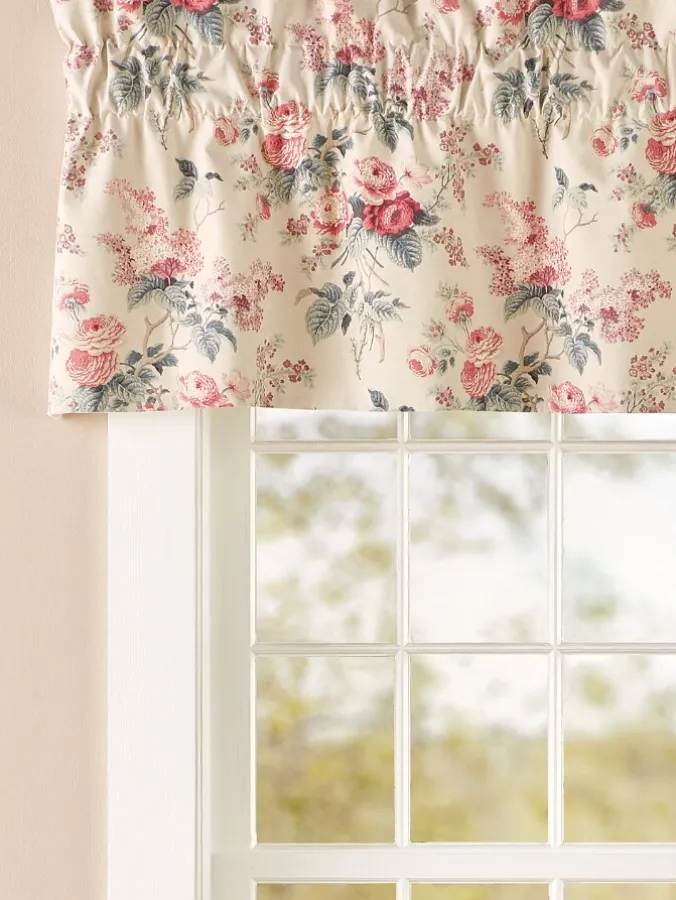 Abbey Rose Lined Rod Pocket Tailored Valance
