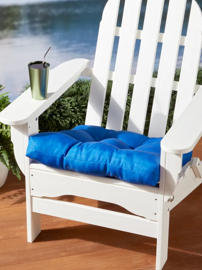 Adirondack Chair Tufted Outdoor Seat Cushion