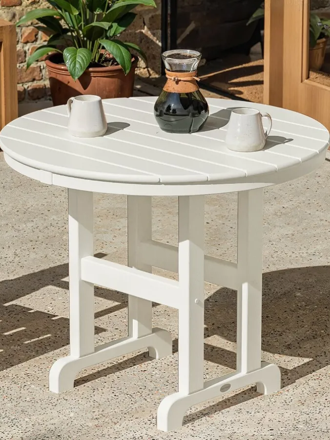All-Weather Round Outdoor Dining Table