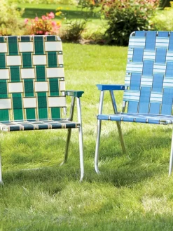 American-Made Deluxe Webbed Folding Lawn Chair
