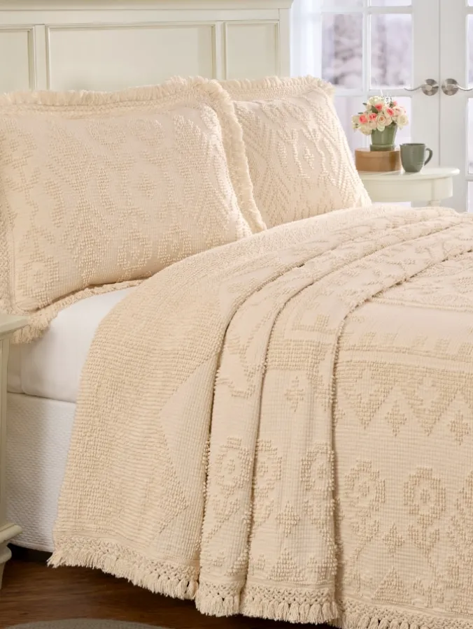 American Pine Hobnail Bedspread or Pillow Sham