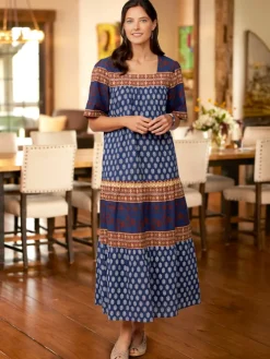 Ankle-Length Cotton Muumuu With Pockets