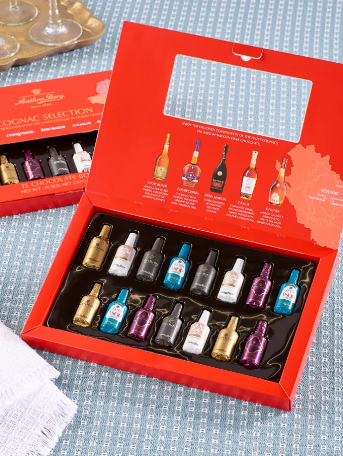 Anthon Berg Cognac-Filled Chocolate Bottles