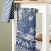 Apple Basket and Gingham Cotton Kitchen Tea Towel, Set of 2