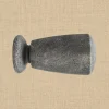 Artisan Antiqued Silver Adjustable Curtain Rod With Finial, 3/4 Inch