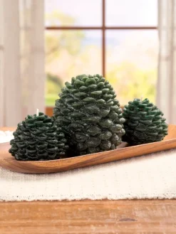 Artisan Pinecone Candles, In 2 Sizes