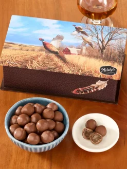 Artstyle Pheasant Tin With Milk Chocolate Cognac Cordials