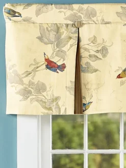 Aviary Lined Pleated Rod Pocket Valance by Country Curtains®