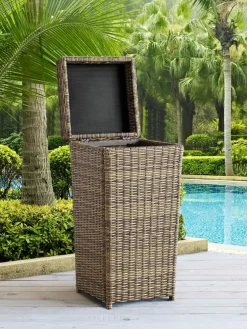 Backyard Oasis Outdoor Wicker Hamper