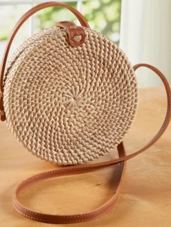 Bali Circle Rattan Bag