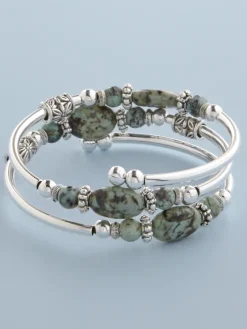 Beaded Coil Bracelet