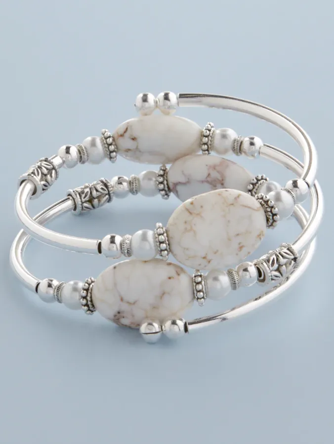 Beaded Coil Bracelet