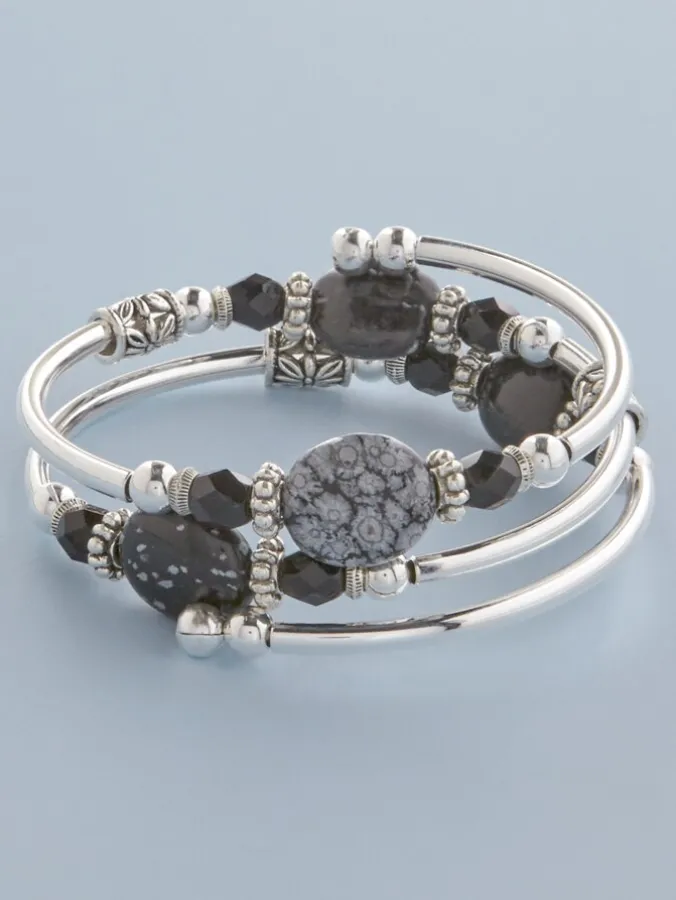 Beaded Coil Bracelet