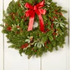 Berries and Boxwood 24 Inch Balsam Christmas Wreath