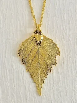 Birch Leaf Necklace