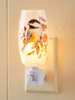 Bird Night-Light With Chickadee