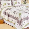 Birds-of-a-Feather Cotton Patchwork Quilt or Pillow Sham