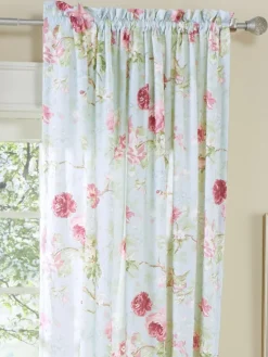 Birdsong Blooms Rod Pocket Curtain Panel
