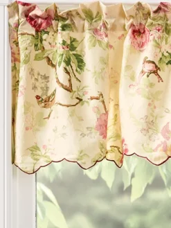 Birdsong Blooms Rod Pocket Valance