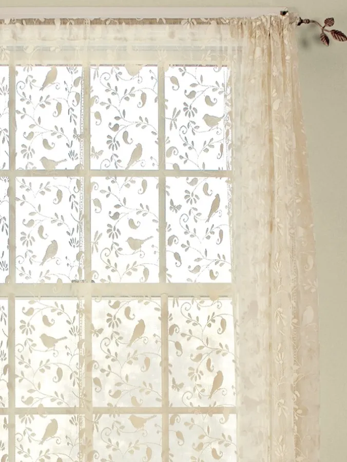 Birdsong Lace Rod Pocket Panel