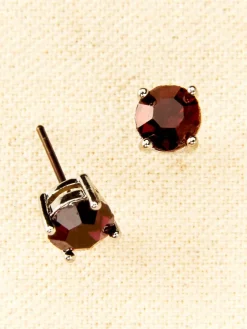 Birthstone Stud Earrings