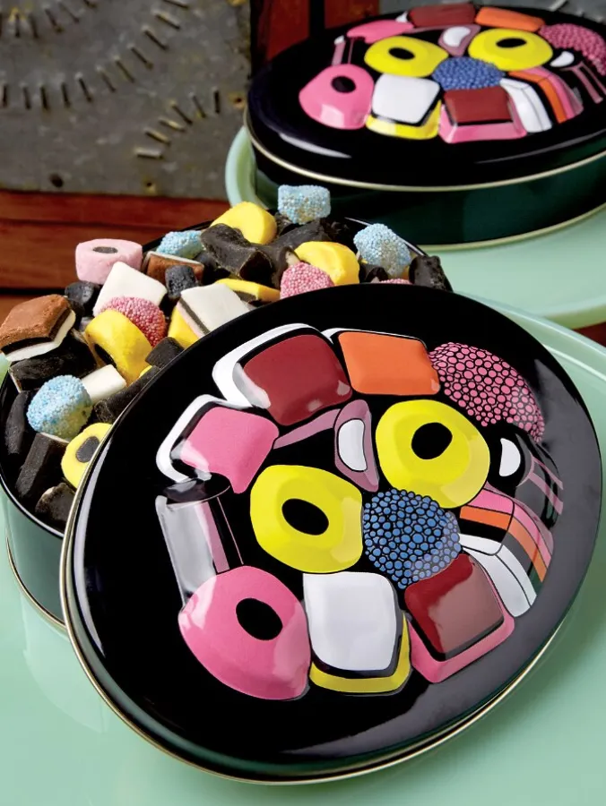 Black Liquorice Allsorts, 14 Ounce Tin