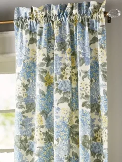 Blooming Hydrangea Rod Pocket Curtains