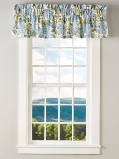 Blooming Hydrangea Rod Pocket Insert Valance