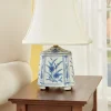 Blue and White Porcelain Tea Jar Table Lamp