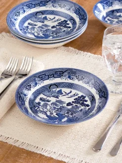 Blue Willow Soup Bowls, Set of 4