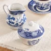 Blue Willow Sugar and Creamer Set