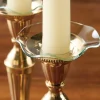 Bobeche Candle Wax Catcher With Wavy Rim, Set of 2