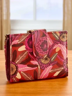 Bold Floral RFID-Blocking Bi-Fold Wallet