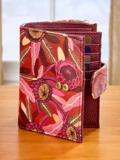 Bold Floral RFID-Blocking Bi-Fold Wallet