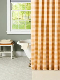 Buffalo Check Cotton Shower Curtain by Country Curtains®