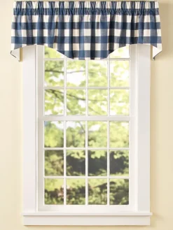 Buffalo Check Lined Rod Pocket M-Shaped Valance by Country Curtains®
