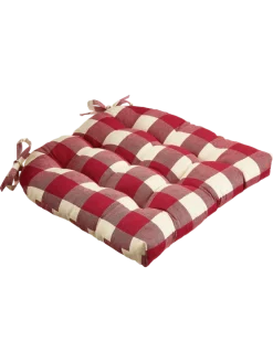Buffalo Check Never-Flatten Chair Cushion by Country Curtains®, In 2 Sizes