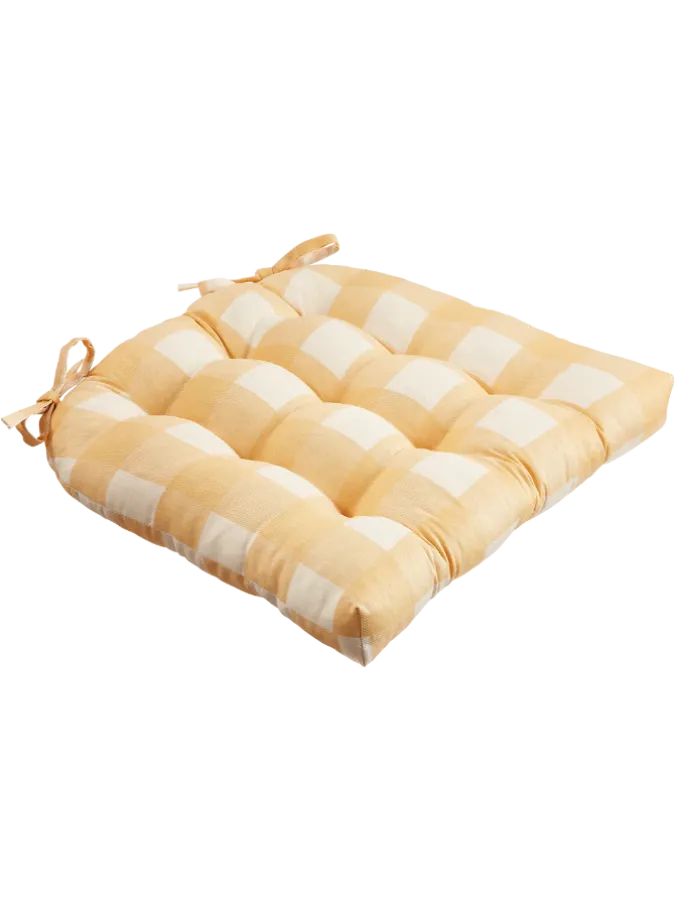 Buffalo Check Never-Flatten Chair Cushion by Country Curtains®, In 2 Sizes