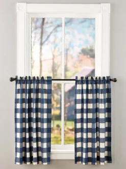 Buffalo Check Rod Pocket Tiers by Country Curtains®