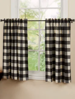 Buffalo Check Rod Pocket Tiers by Country Curtains®