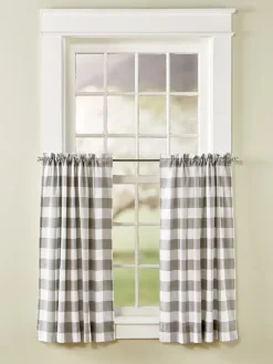Buffalo Check Rod Pocket Tiers by Country Curtains®