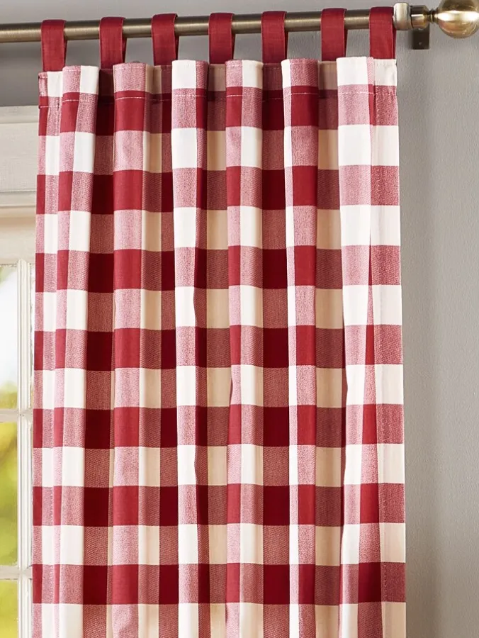 Buffalo Check Tab Top Curtains by Country Curtains®