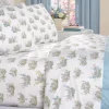 Bunny Garden Portuguese Cotton Percale Sheet Set