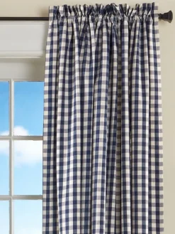 Cabin Check Rod Pocket Curtains by Country Curtains®
