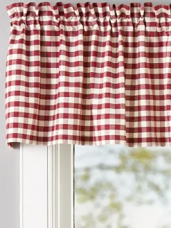 Cabin Check Rod Pocket Insert Valance by Country Curtains®