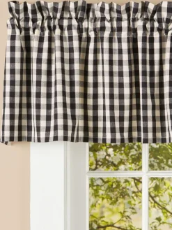 Cabin Check Rod Pocket Insert Valance by Country Curtains®