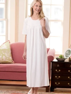 Calida Soft Cotton Short-Sleeve Nightgown