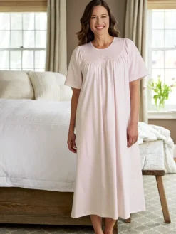 Calida Soft Cotton Short-Sleeve Nightgown