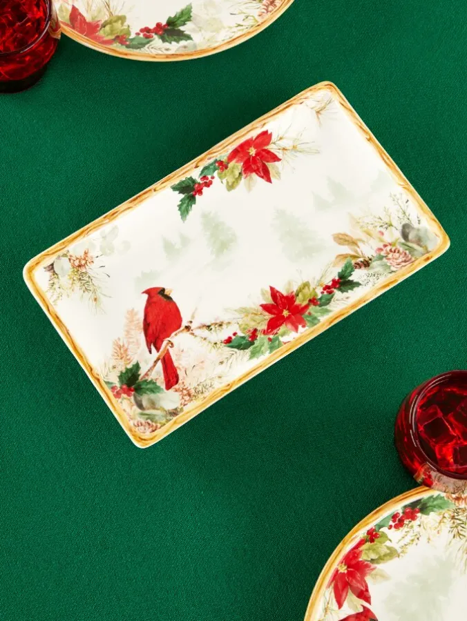 Cardinal Rectangle Ceramic Serving Tray